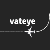 Vateye logo - VATSIM flight tracking application